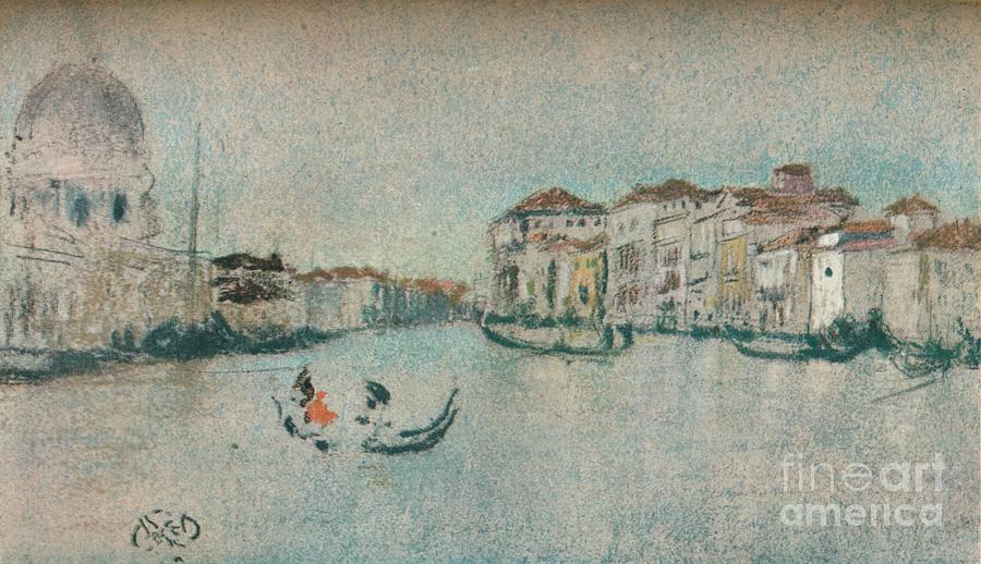 On A Venetian Canal, C1854-1903, 1903 Drawing by Print Collector