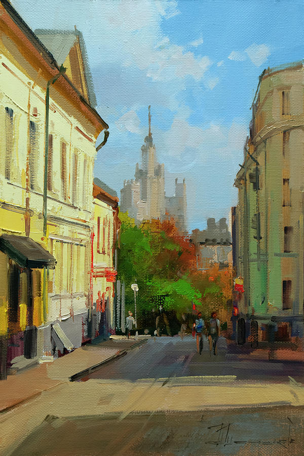 On A Visit To The Artist Arkhipov. B. Spasoglinischevsky Lane Painting