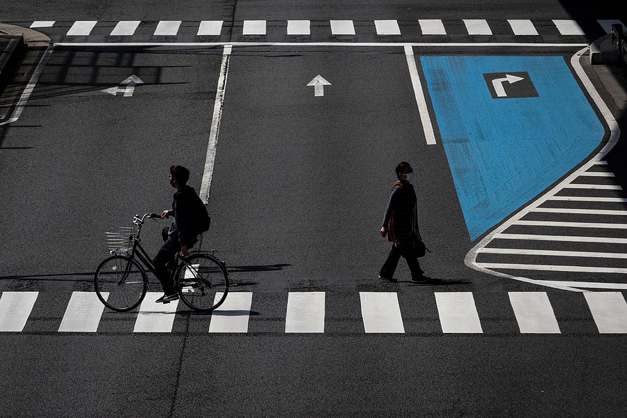 Street Photograph - On A Zebra Crossing by Kazuhiro Komai