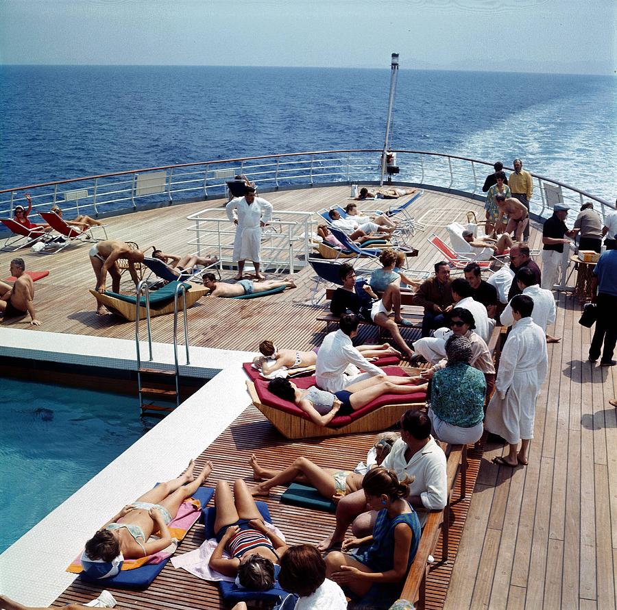 On Board The Ocean Liner Renaissance Photograph by Keystone-france