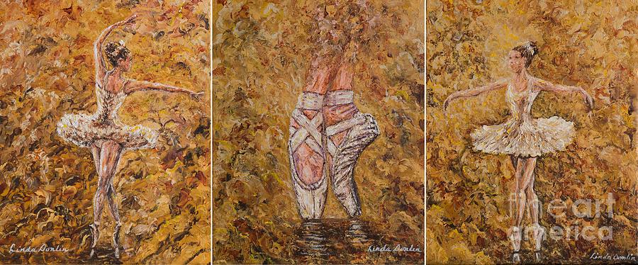 On Pointe Triptych by Linda Donlin On Pointe Triptych by Linda Donlin
