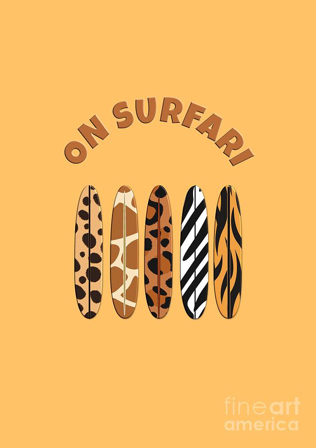 On Surfari Animal Print Surfboards by Barefoot Bodeez Art On Surfari Animal Print Surfboards by Barefoot Bodeez Art