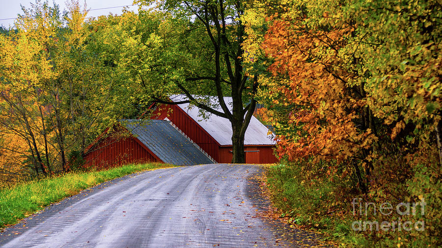 On the back roads of Berlin Vermont. Photograph by New England Photography