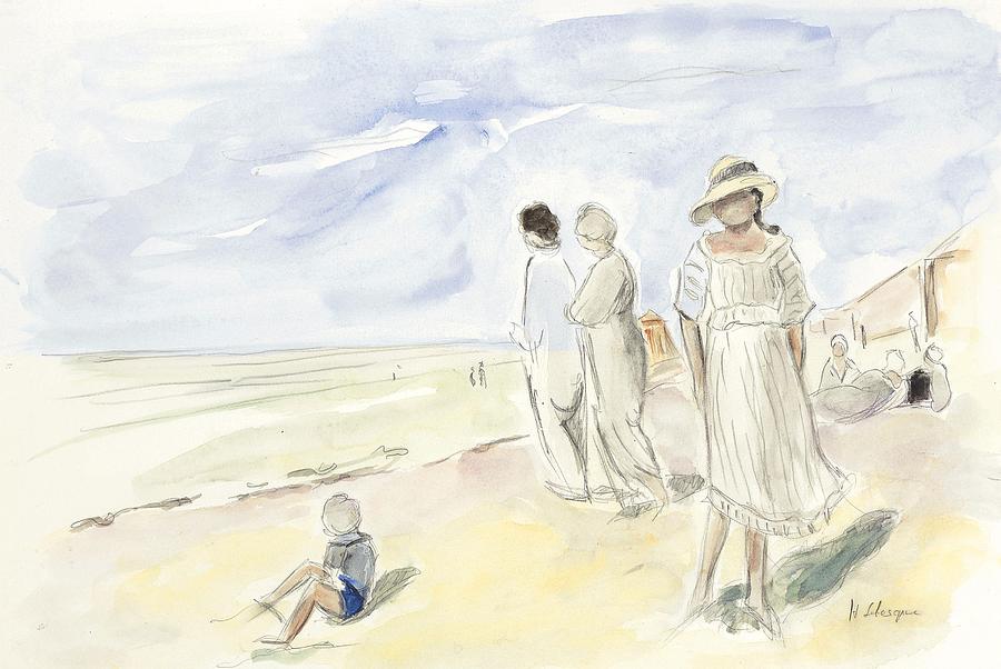 On The Beach Of Saint Jean-de-monts, 1917 Painting
