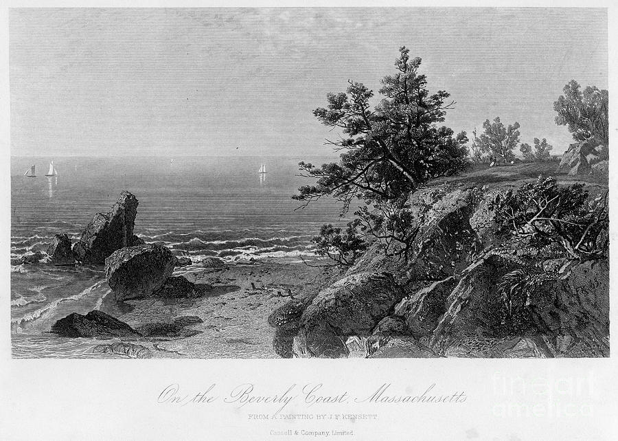 On The Beverly Coast, Massachusetts Drawing by Print Collector