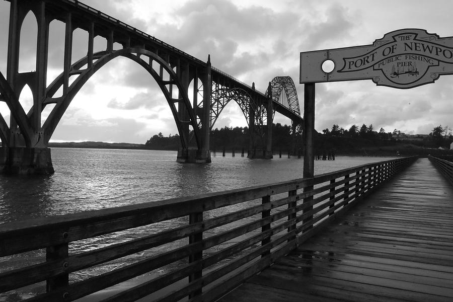 Bridge Photograph - On the boardwalk  by Bandie Newton