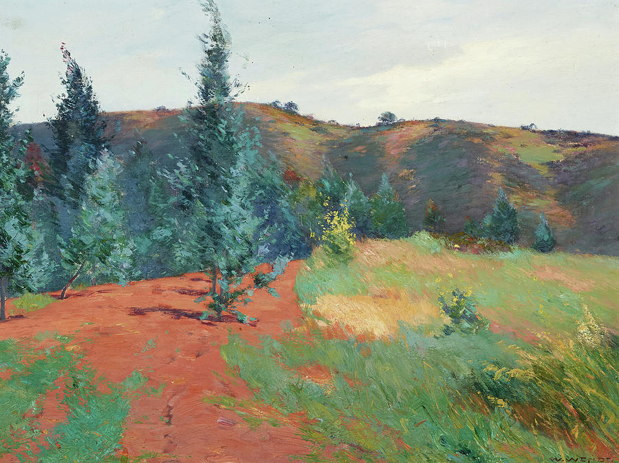 Nature Painting - On the Brow of Laudamus Hill by William Wendt