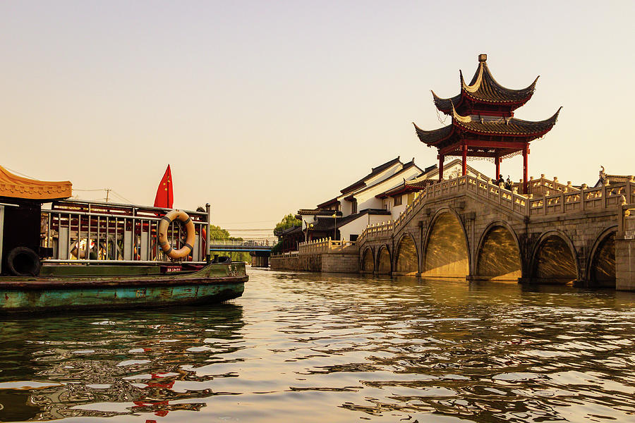 On the Canal, Suzhou, China Photograph by Aashish Vaidya