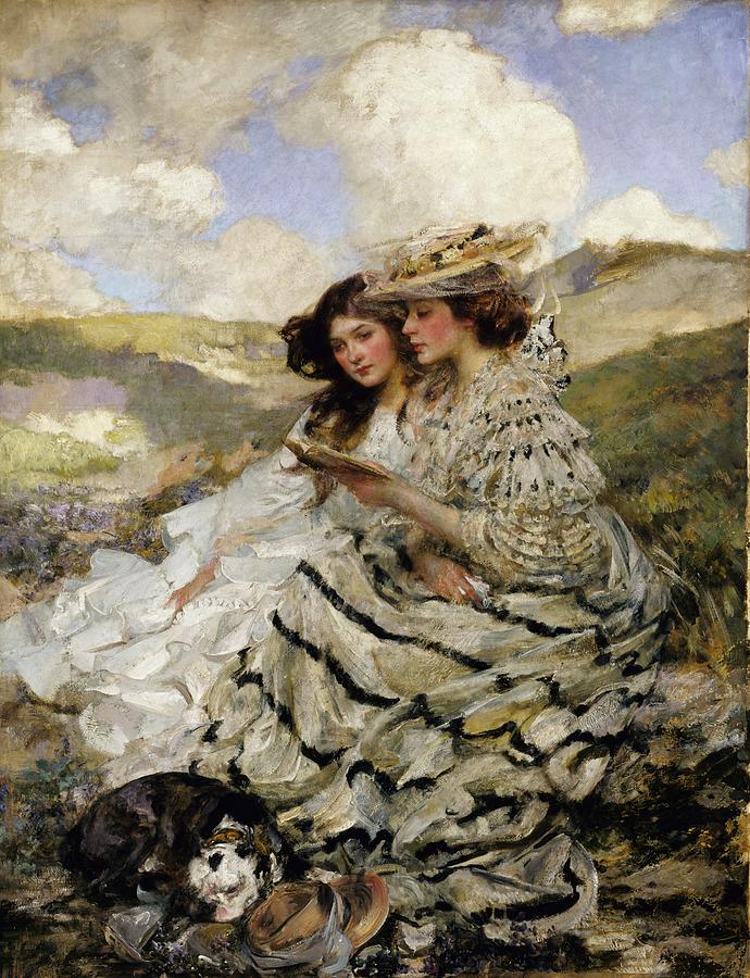 On The Dunes Painting by James Jebusa Shannon On The Dunes Painting by James Jebusa Shannon