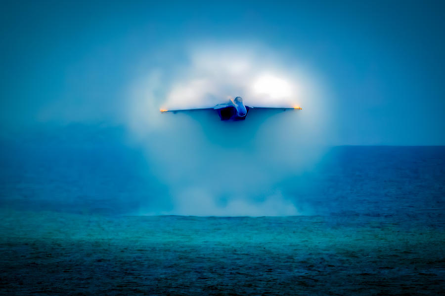 Blue Angels Photograph - On The Edge by David Schulz
