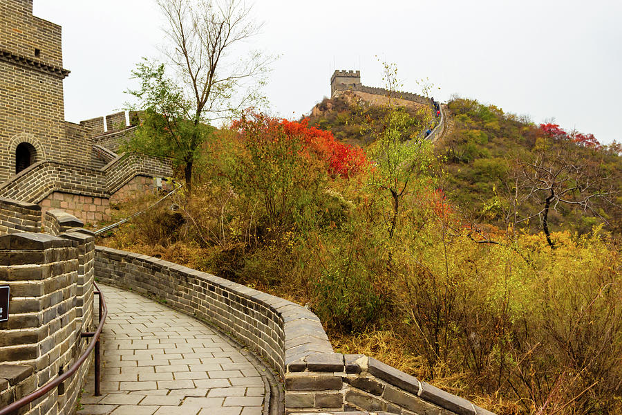 On the Great Wall, China Photograph by Aashish Vaidya