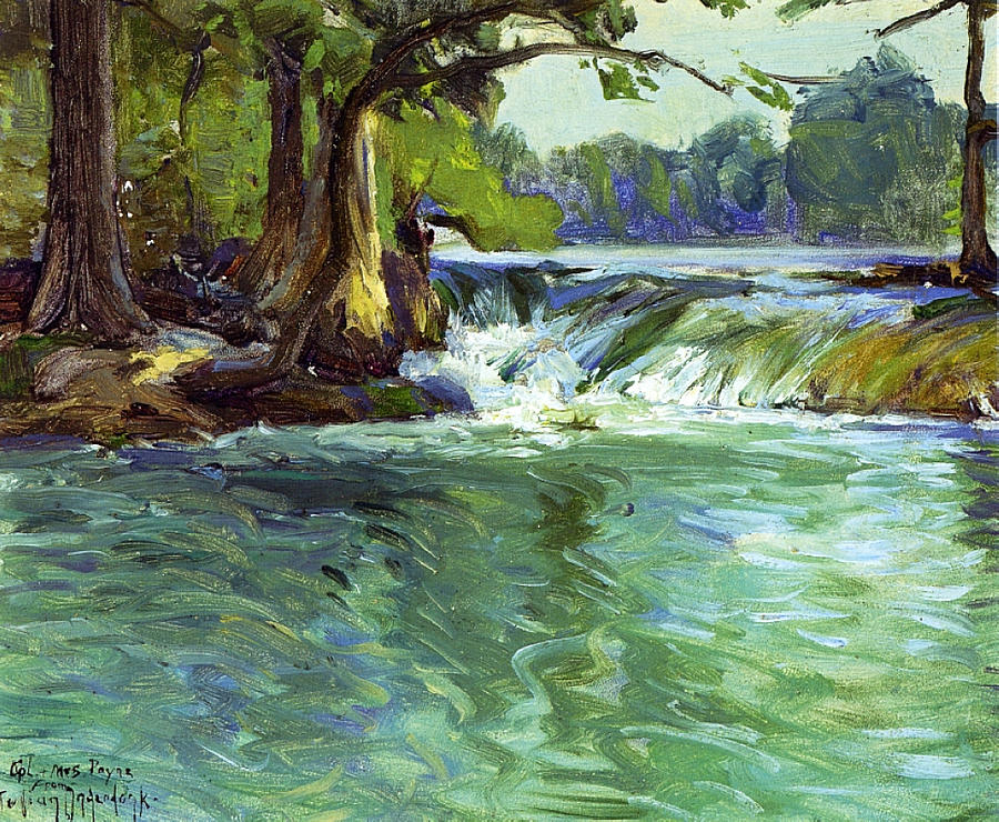 On the Guadalupe, 1914 Painting by Julian Onderdonk