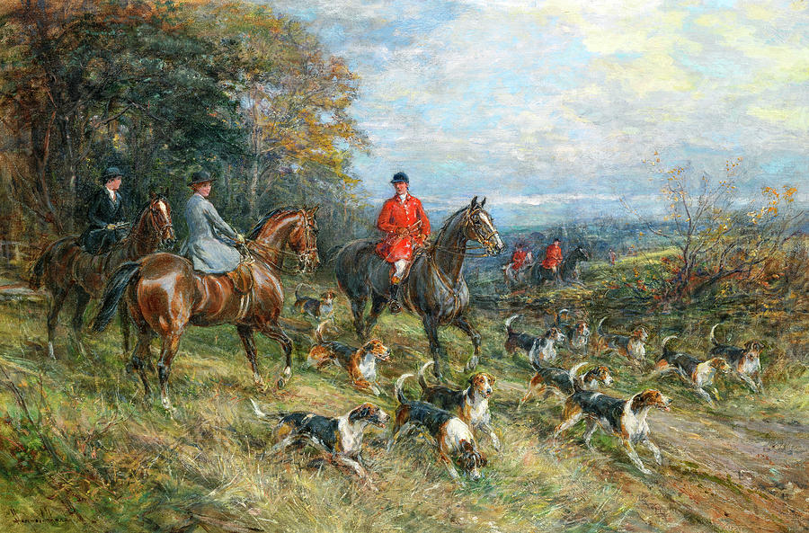 Heywood Hardy Painting - On the Hunt by Heywood Hardy
