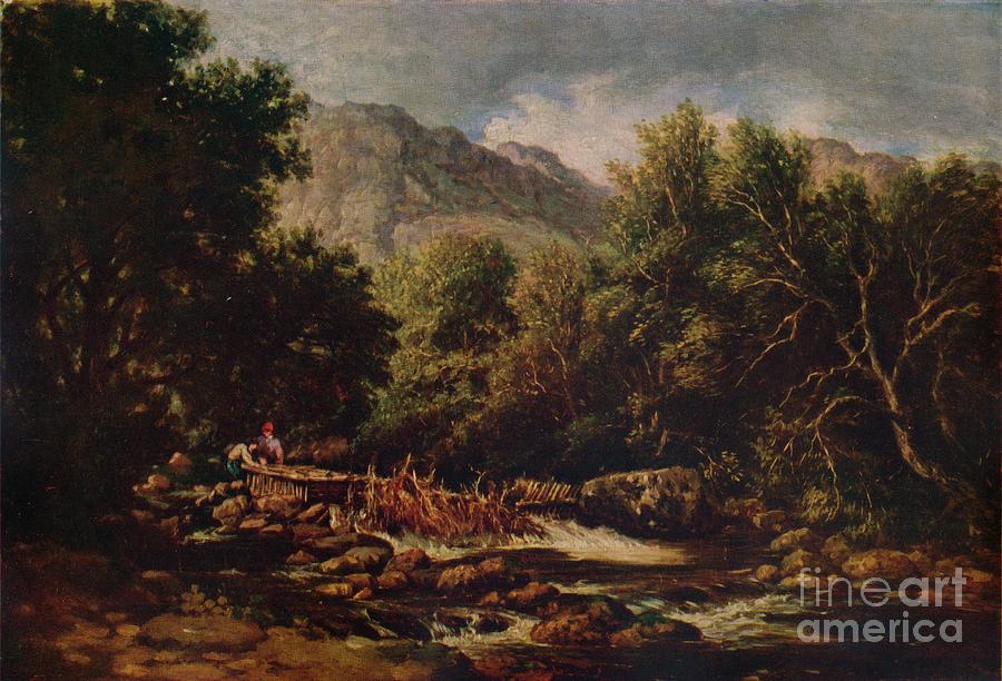 On The Lledr, C1844 Drawing by Print Collector