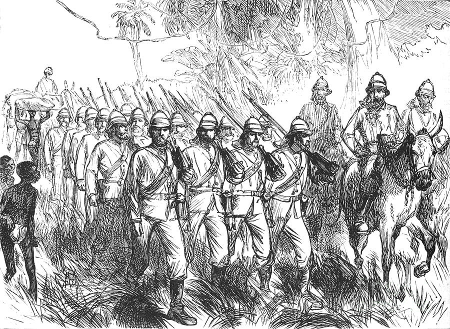 On The March From Elmina Drawing by Print Collector