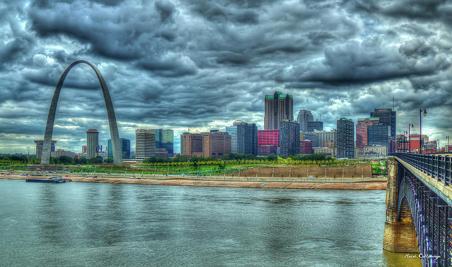 On The Other Side The Gateway Arch St Louis Missouri Cityscape Art Photograph by Reid Callaway