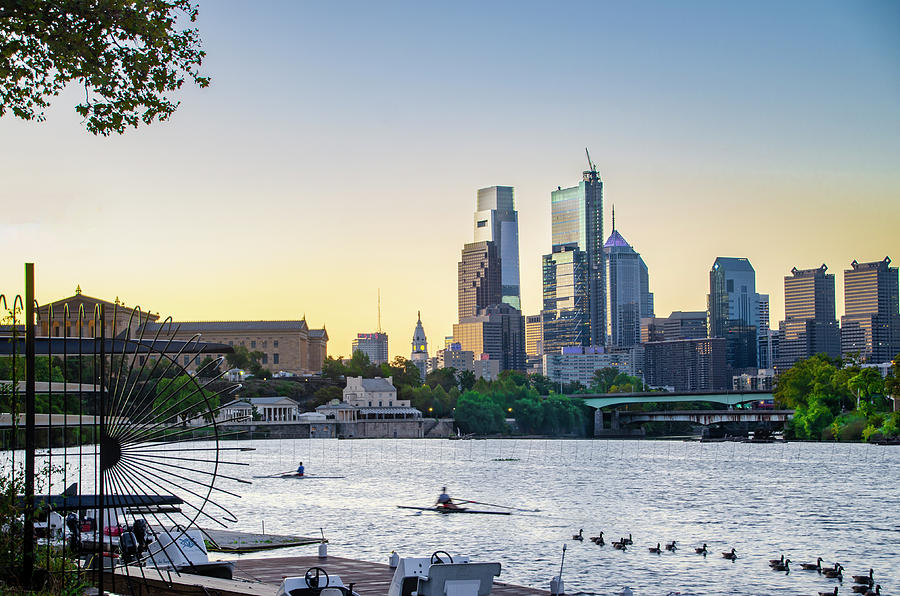 On the River - Philadelphia Cityscape Photograph by Bill Cannon