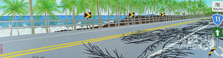 Tree Painting - On The Road, Highway 11, Taitung, Taiwan, 2011 by Timothy Nathan Joel