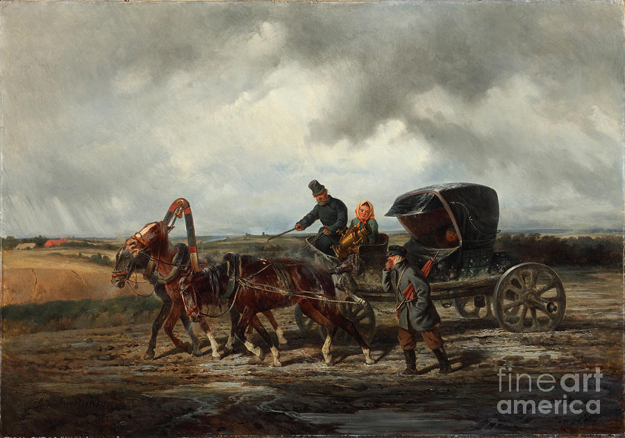 On The Road To The Tooth Puller, 1873 Drawing by Heritage Images