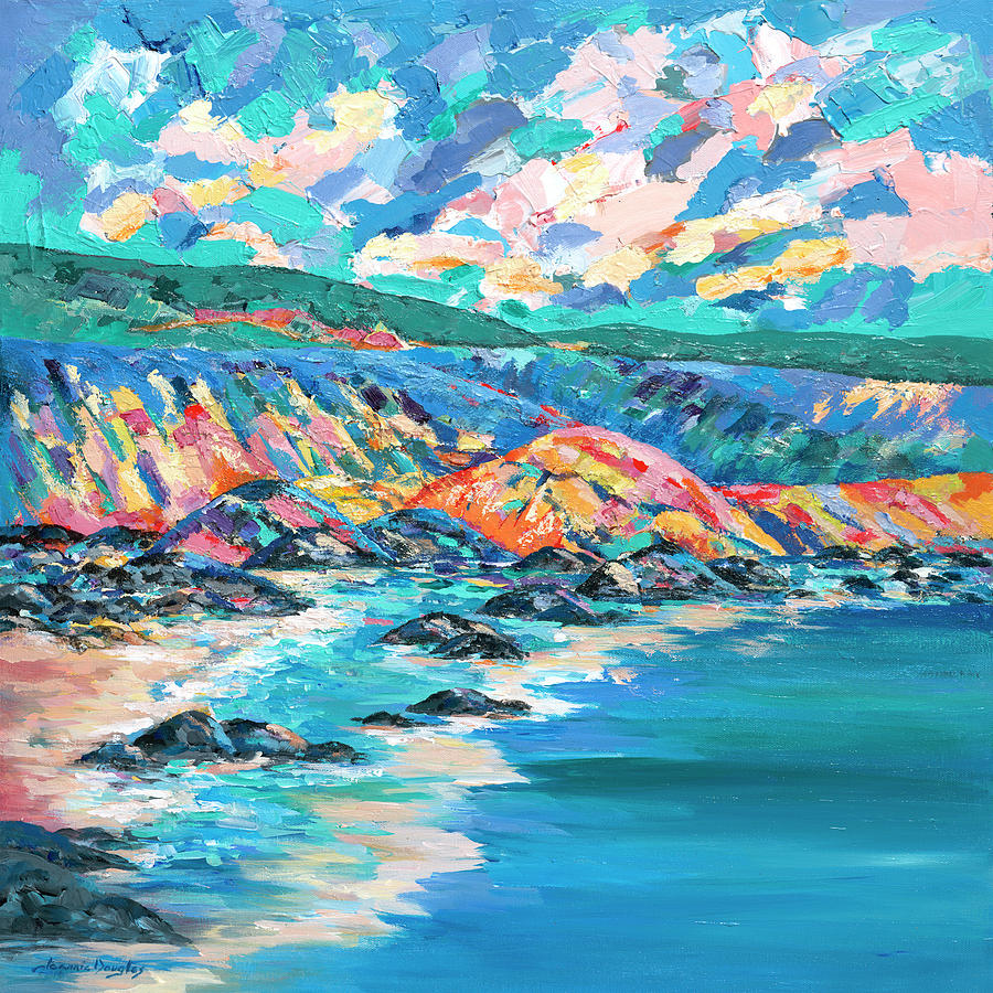 Mountain Painting - On The Rocks by Jeannie Douglas