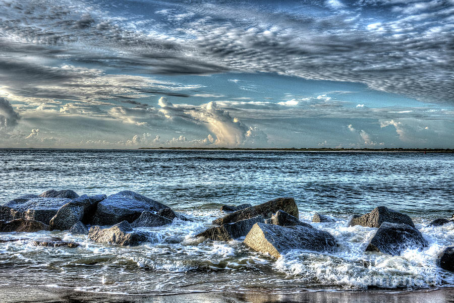 On the Rocks Saint Augustine Inlet Photograph by Greg Hager - Fine Art ...