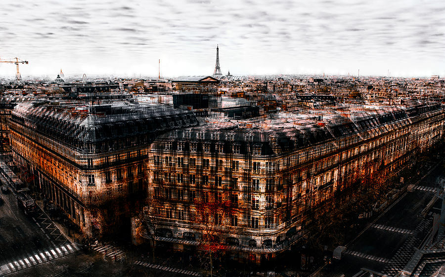 On The Roofs Of Paris Photograph by Carmine Chiriac