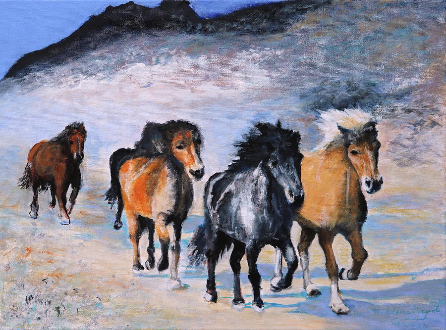 On The Run Painting by M Diane Bonaparte