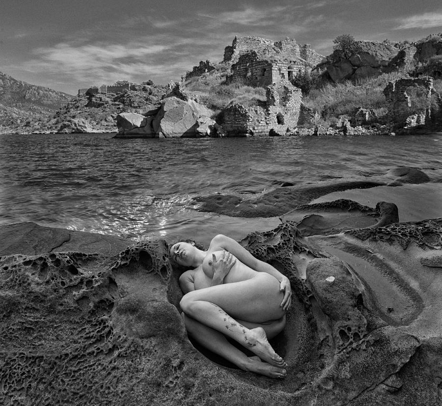 Nude Photograph - On The Shores Of Lake Bafa by Tom Gore