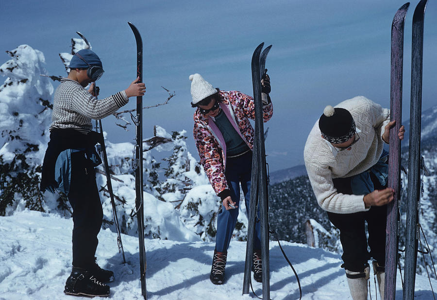 On The Slopes Of Sugarbush Photograph by Slim Aarons