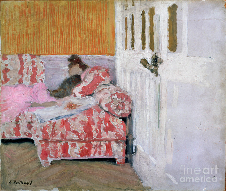 On The Sofa The White Room Drawing by Heritage Images