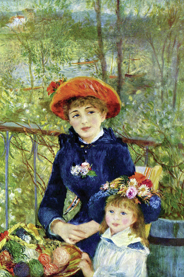 On the Terrace Painting by Pierre-August Renoir