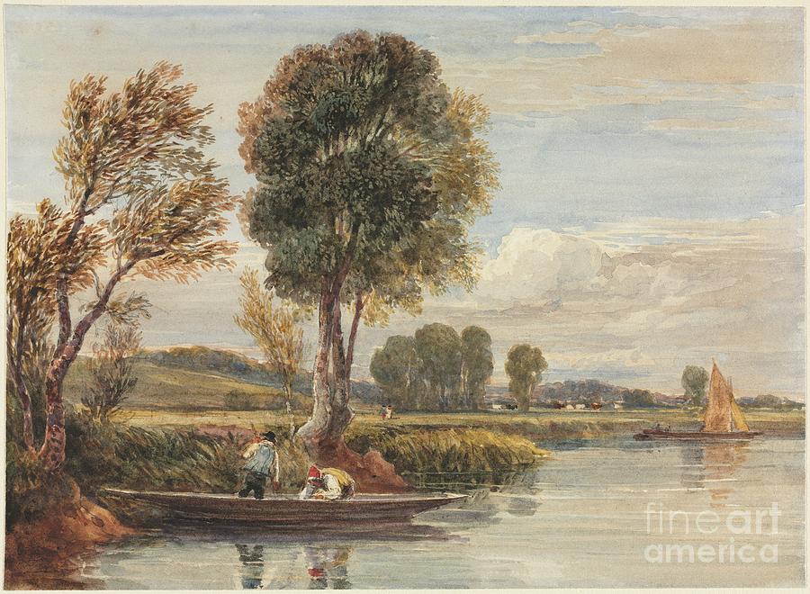 England Drawing - On The Thames by Heritage Images