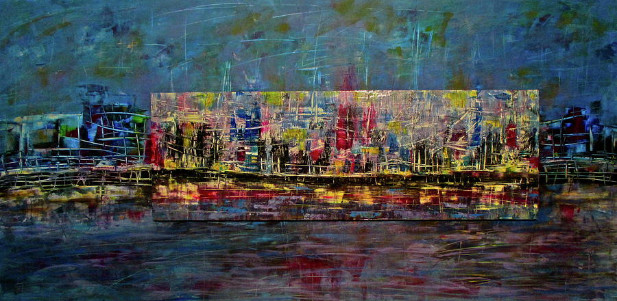 On the Waterfront Painting by Janice Nabors Raiteri
