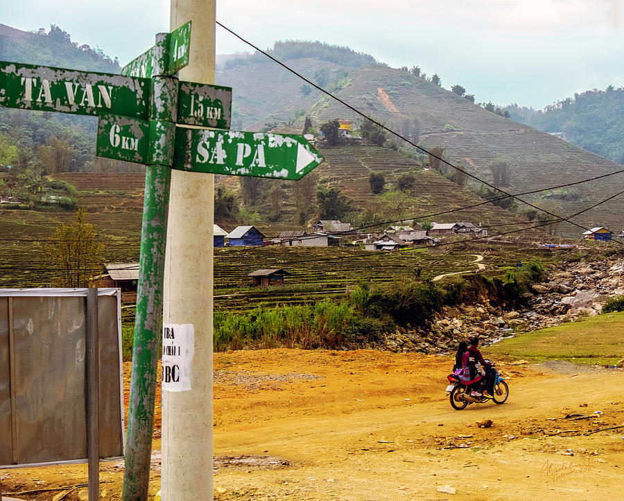 Transportation Photograph - On The Way To Sapa, Vietnam by Madeline Ellis