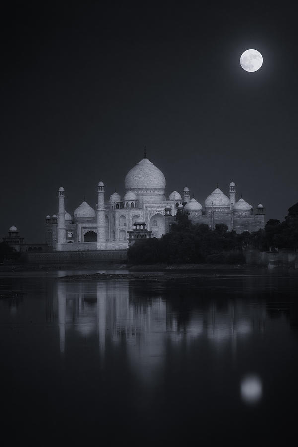 Architecture Photograph - Once In A Bluemoon by Sandeep Mathur