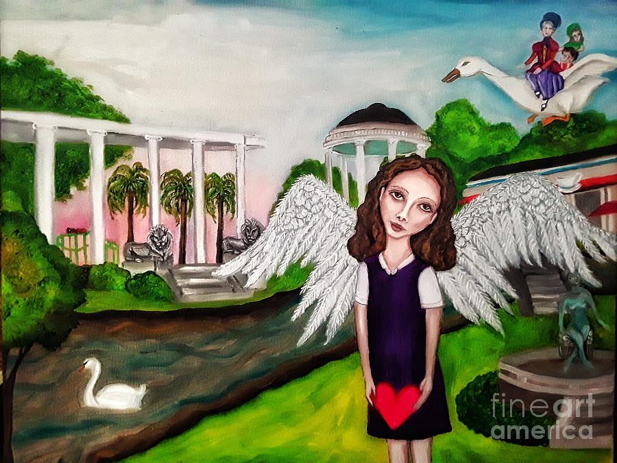 New Orleans Painting - Once Upon a City Park by Wendy Wunstell