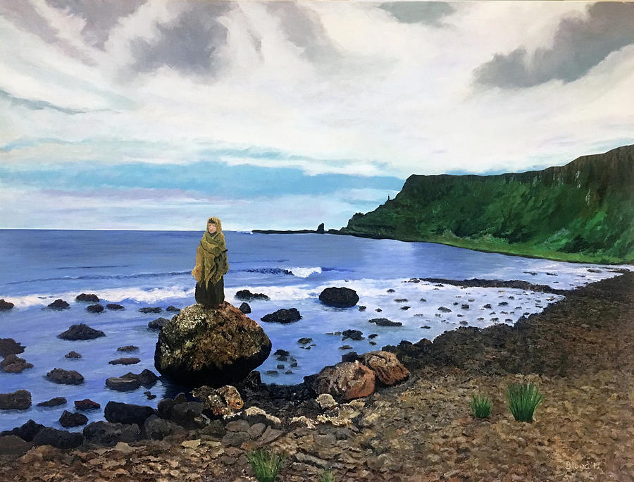 Once Upon A Time In The Giants Causeway Painting by Thomas Blood