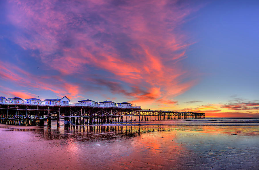 One From The Vault - Crystal Pier Photograph by Images By Steve Skinner Photography