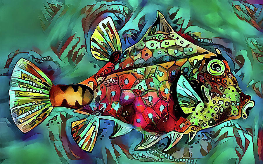 Funky Fish One Digital Art by HH Photography of Florida