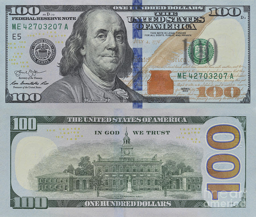 One Hundred Us Dollar Banknote Front And Back Photograph by Ktsdesign ...