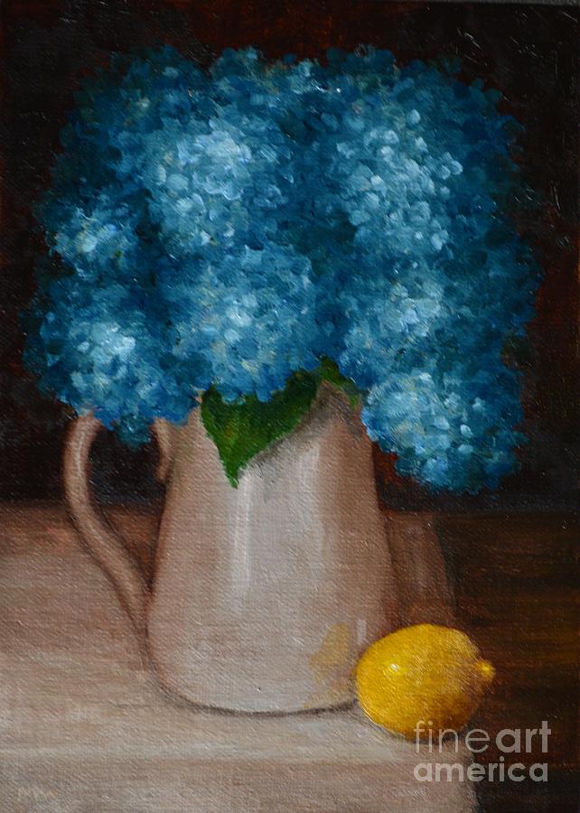 One Lemon Painting by Michelle Welles