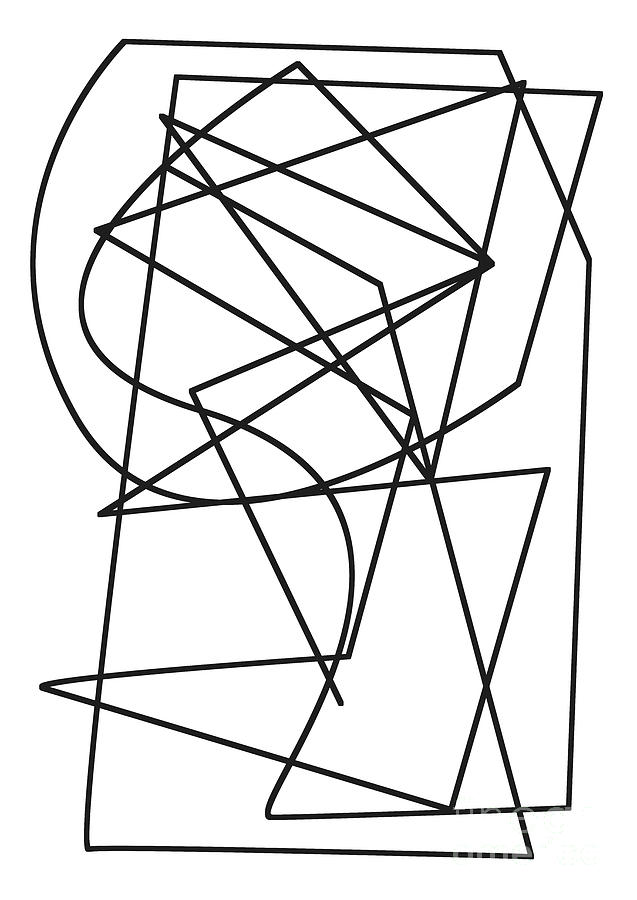 One line, pulse Drawing by Alex Caminker