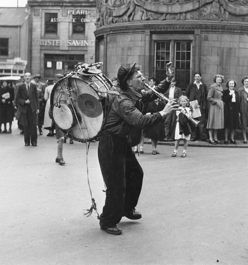 One-man Band Photograph by Bert Hardy