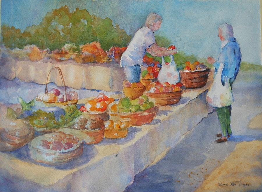 One More Tomato Painting by Barbara Parisien
