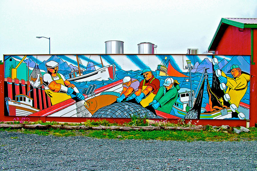 One of Many Murals in Seward, Alaska Photograph by Ruth Hager