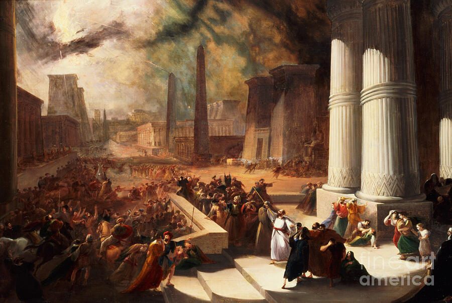 One Of The Seven Plagues Of Egypt Painting by John Martin - Fine Art ...