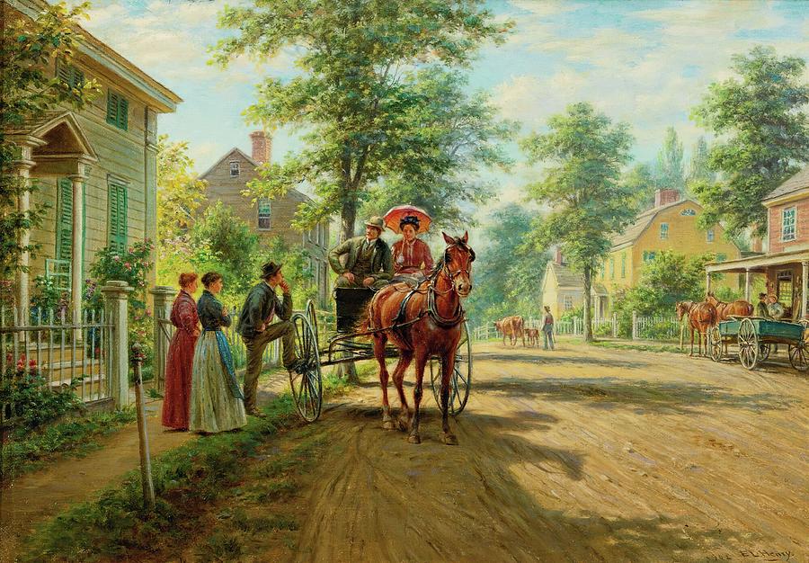 One Sunday Afternoon Painting by Edward Lamson Henry