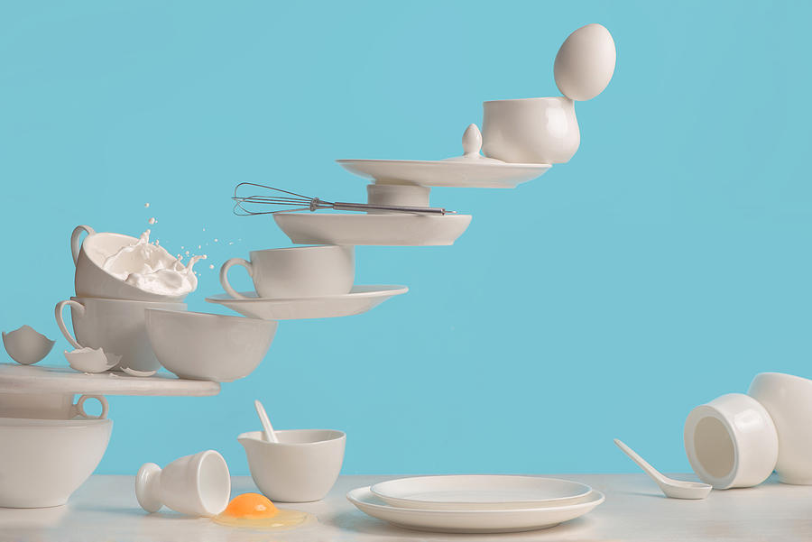 Still Life Photograph - One Touch Omelette by Dina Belenko