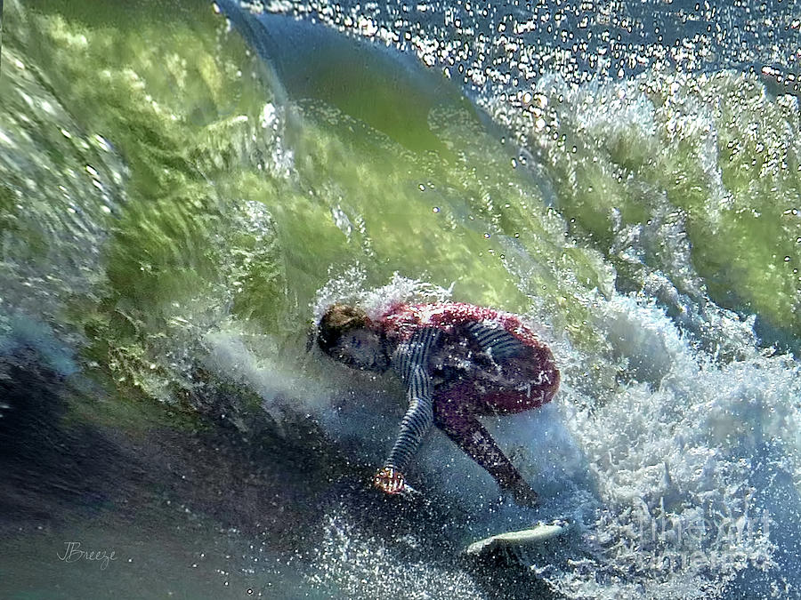 One With the Waves - Seal Beach Photograph by Jennie Breeze