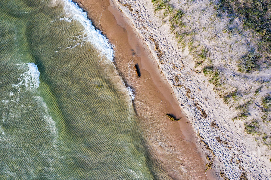 Onekama Shoreline From Above Photograph